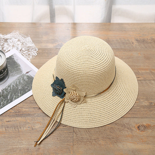 Girls Hats Children Raw Edge Straw Hat For Girls Kids Sun Cap Girls Hat Baby Beach Caps In leegant Modern Design