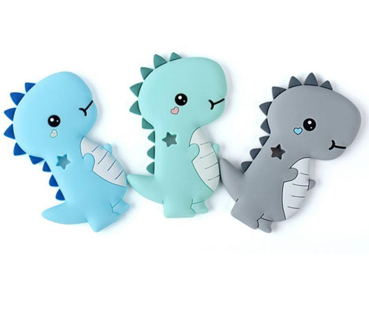 Dinosaur Baby Teether Animal Silicone Beads Chew Charms Food Grade Silicone Teether Bead Toy Gift For Baby and Kids