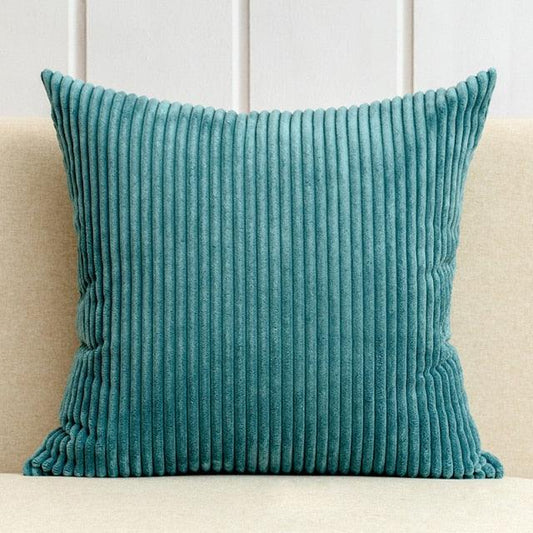 1Pcs Beautiful Color Corduroy Pillow Case Decorative Sofa Cushion Cover Solid Color Corduroy Cushion Cover With Stripe Pattern Home Decor Charming 21 Colors