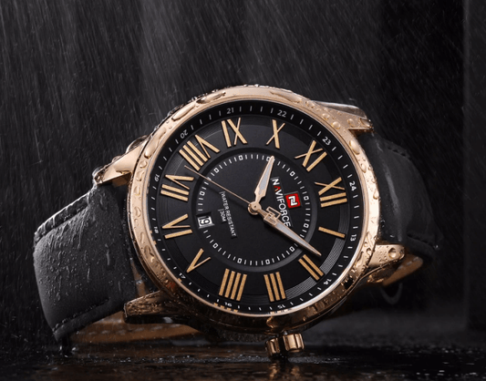 Universal Waterproof Watch With Details Of Great Design Numbers And Date Display Perfect Gift