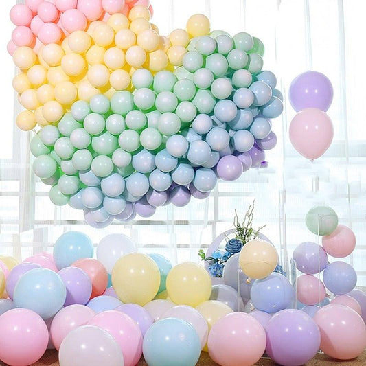 30PCS 10 inch Assorted Candy Colored Rainbow Arch Latex Balloons For Wedding Birthday Party Decor Baby Shower Decor Gender Reveal