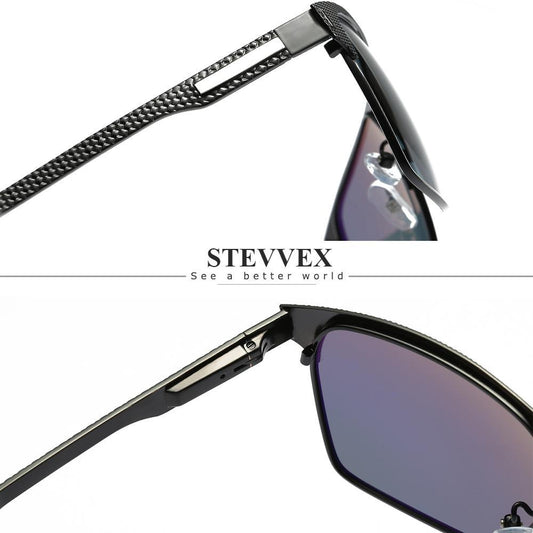 Luxury High Quality Polarized Sunglasses Metal Frame Sunglasses For Men In Business Retro Modern Style With UV400 Protection