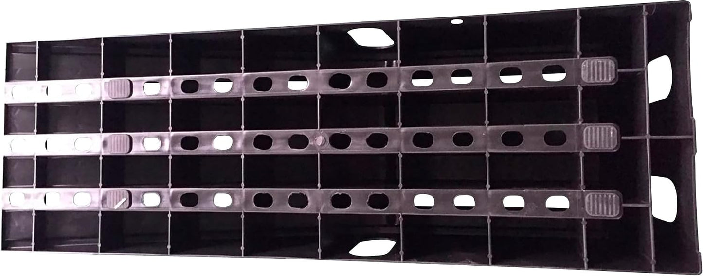 Ironton Poly Car Ramp Set, 12,000-Lb. GVW, 35.5in.L x 12in.W, 2-Pc. | High-impact construction, 6, 000-lb. capacity per ramp, Non-skid tread, Rubber feet, Fits cars/SUVs/trucks/vans