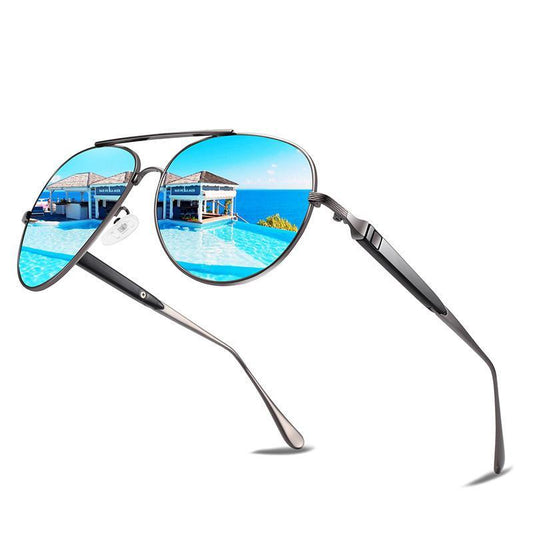 Business NEW 2021 High Quality Luxury Modern Fashion Sunglasses Design For Fishing Driving Sunglasses Sport Brand New Men Glasses With UV400 Polarized and Polarized Square Aviation Style Metal Frame