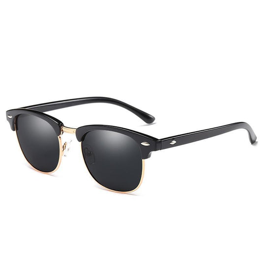 Luxury Popular Famous Retro Semi-Rimless Brand Designer Sunglasses For Women and Men Polarized Classic Oculos De Sol Gafas Retro EyeglassesWith UV400 Sunglasses