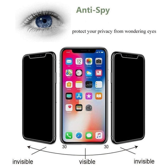 3Pcs Full Cover Black Edge Anti-spy Tempered Glass Private Screen Protector For iPhone 14 13 12 11 Pro MAX X XS Max XR 7 8 Plus Tempered Glass Full Glue Edge to Edge scratchproof Guard Screen Guard for iPhone