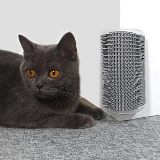 Massager for Cats Pet Products Pets Goods Brush Remove Hair Comb Grooming Table Dogs Care Accessories Things Strip Soft Cat Massage Brushes Wall Mounted Scraper for Kitten