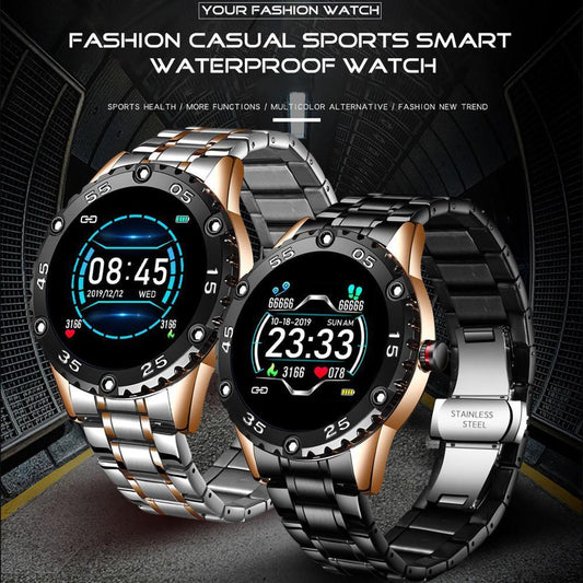 New Smart Watch For Men With IP67 Waterproof Protecion and Heart Rate Fitness Tracker Pedometer For Android and IOS sistems Steel Band Sports Men Smart Watch