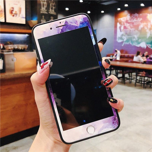 Colorful Screen Protection For iPhone 11 Pro Max Cartoon Tempered Glass For iPhone XS MAX XR 7 8plus Full Cover Screen Protector Tempered Glass Screen Protector for iPhone