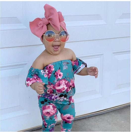 Baby Girls Headband Toddler Big Bow Hairband Cute Solid Stretch Turban For Baby Girls