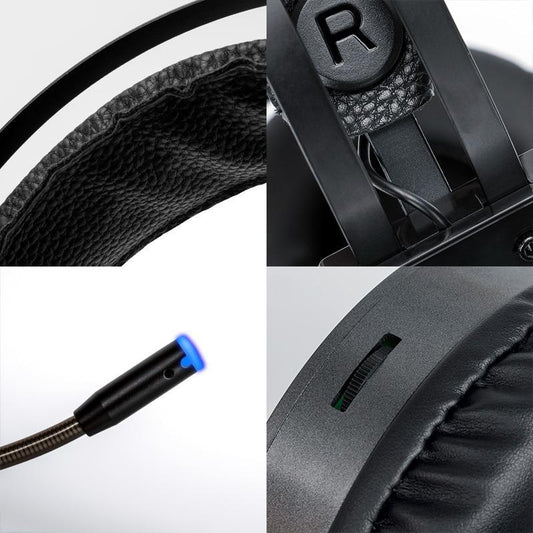 Luxury Gaming Headset with Microphone 3.5mm Wired Earphone Surround Sound Game Headphone for PC Gamer Computer Laptop Xbox