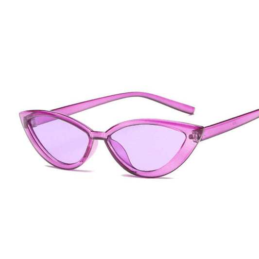 New Vintage Black Cat Eye Sunglasses for Women Fashion Brand Designer Mirror Sunglasses With UV400 Protection