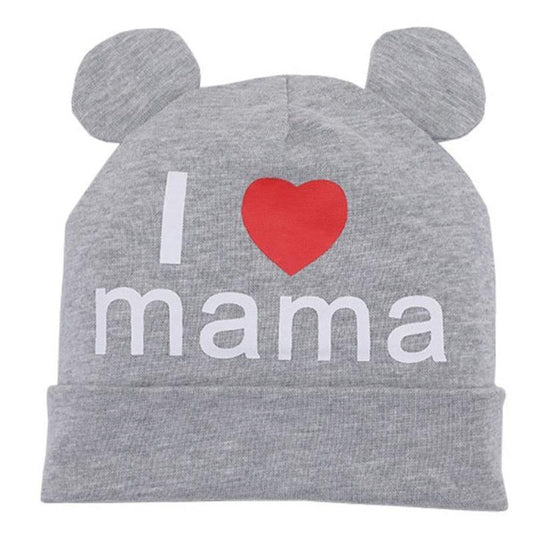 Modern Baby Hat Cute Ear Cotton Girls Cap Scarf Infant Hats Finger love Kids Boys Knitted Cap Winter hat I love mama/pap Cap