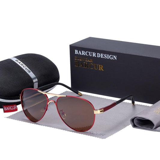 Luxury Pilot Aviation Polarized High Quality Metal Frame Sunglasses With UV400 Protection