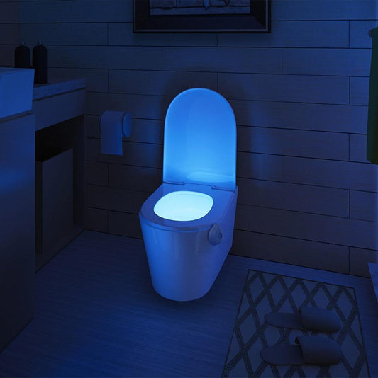 LED Toilet Night Light Motion Sensor WC Light In 8 Colors Changeable Lamp