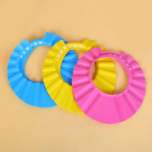 Modern Baby Shower Sheild Cap Reusable Waterproof Bath Hat Teen Girl Shower Haircut Cap for Boys and Girls Shampoo Cap Design
