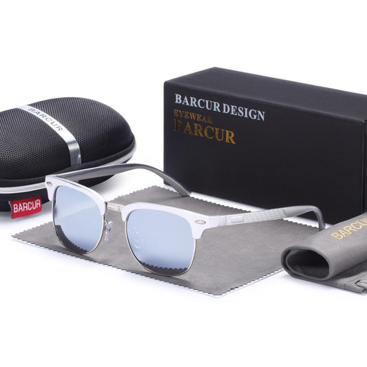 The Luxury Sunglasses Aluminium Polarized Male Eyeglasses Classic Punk For Men and Boys With UV400 Protection