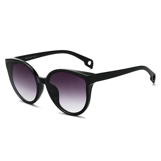 Luxury Modern Elegant Lady Sunglasses WIth Cat Eye Women Eyewear Plastic Frame Clear Lens With UV400 Protection