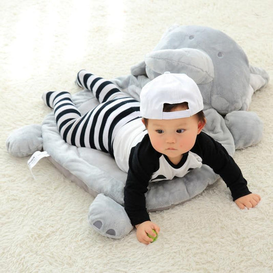 Modern Plush Climbing Carpet Play Mats Newborn Animal Play Mats Soft Sleeping Mat Cotton Elephant & Fox Carpet For Kids