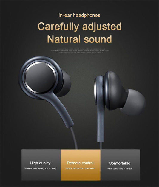 Headphone Earphone For Smart Phones with Stereo In-Ear Headset Wire Earphones