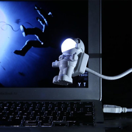 Modern Flexible Led Desk Lamp Flexible USB Nigh Lamp WIth Eye Protection For Keyboard Reading Light On Astronaut Home Living Room Decor Design