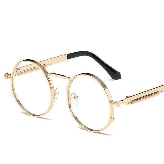 Luxury Vintage Retro Unisex Men and Woman Sunglasses Punk Style Round Metal Frame Colorful Lens Sung lasses Fashion Eyewear Gafas sol mujer