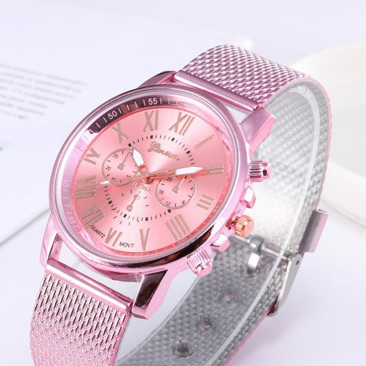 Analog Women watches Quality Fashion Roman Numerals Faux Leather Analog Quartz Ladies watch Bracelet Clock Gift For Women Lady and Girls