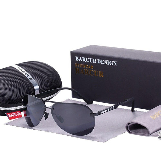 New Sport Luxury High Quality Metal Frame Aviation Pilot Polarized Sunglasses for Men Driving Sunglasses Brand Designer Sports Eyewear With UV400 Protection