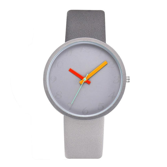 Modern Women Watch Gray Contrast Quartz Watch For Watch Lovers Unisex Casual Modern Style