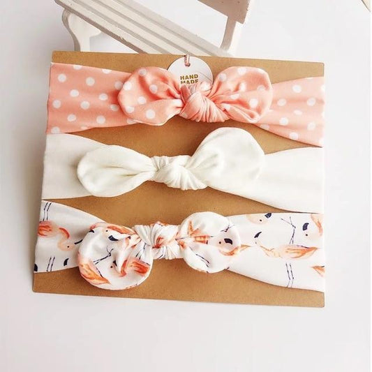 Modern Handamde Luxury Set Baby Girl Headband Bow For Newborn Babies Hair Band Elastic Accessories Cotton Headwear For Girls