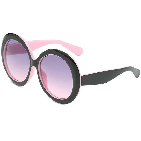 Luxury Round Oversized Big Frame Oval Vintage Elegant Woman Sunglasses Oculos De Sol Gafas