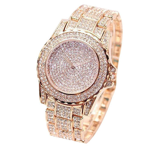 Fashion Watch Women Luxury Round Quartz Watch Wrist Watches for Women Shiny Gold Sliver Watches Wrist Watch For Ladies Gift