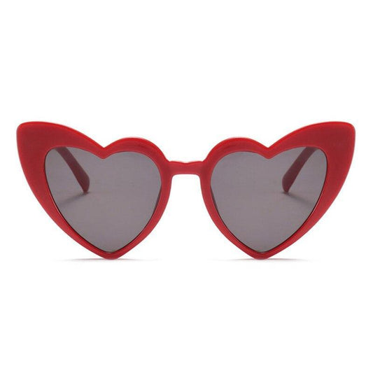 Elegant Retro Love Heart Sunglasses Women Big Frame Personality Sunglasses Fashion Cute Retro Cat Eye Vintage Sunglasses For Women and Girl