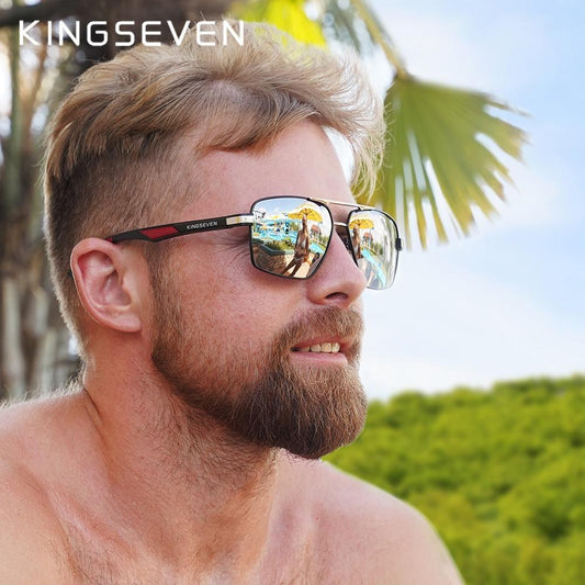 Luxury High Quality Modern Aluminum Men's Sunglasses Polarized Lens Brand Design Temples Sun glasses Mirror Glasses Oculos de sol With UV400 Protection