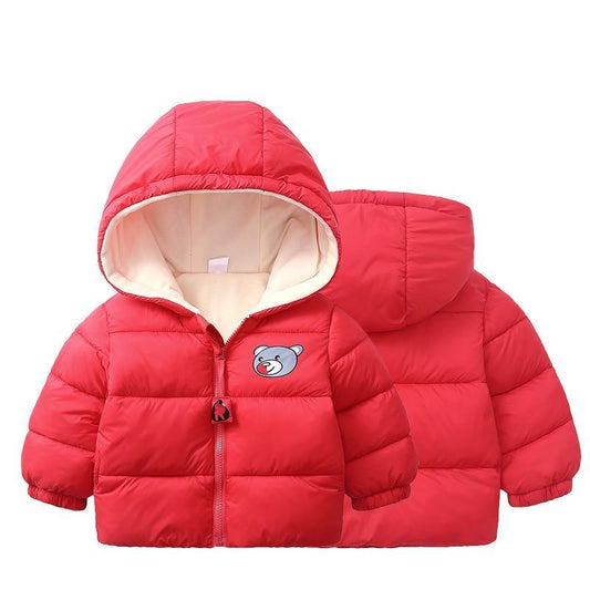 Infant Baby Hooded Warm Jackets For Baby Girls and Baby Boys For WInter In Modern New Luxury Shiny Design