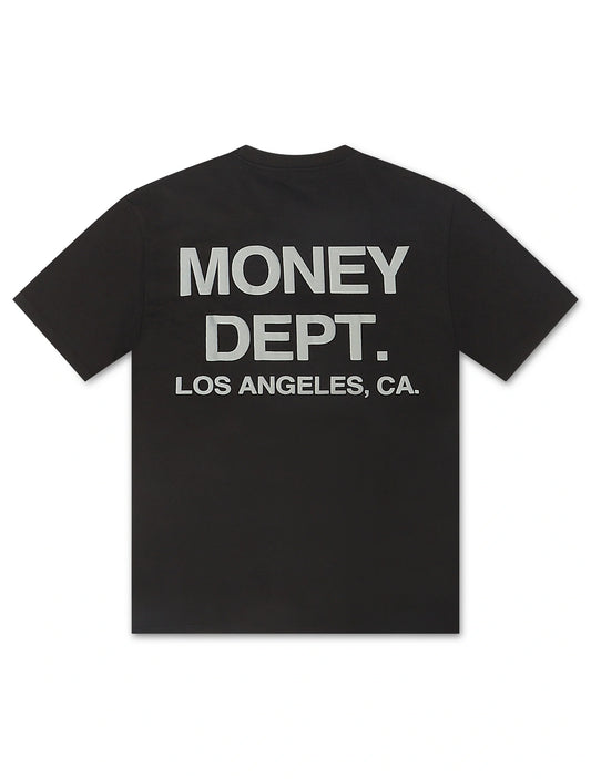Money Dept. Los Angeles Puff Print Tee - Black/Gray