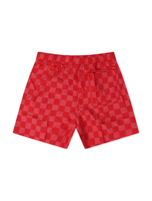 Nike Mens Club Shorts - Checkered Red