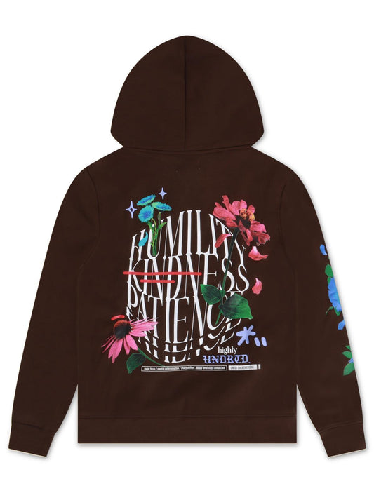 Underrated Humility & Kindness Hoodie - Brown