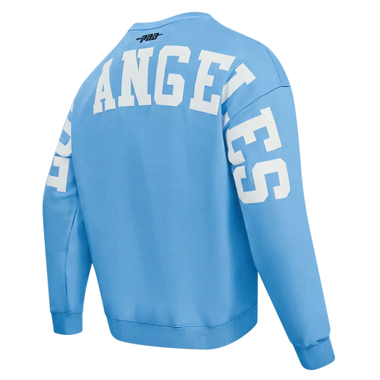 Pro Standard LA Dodgers Wingspan Drop Shoulder Crewneck - University Blue