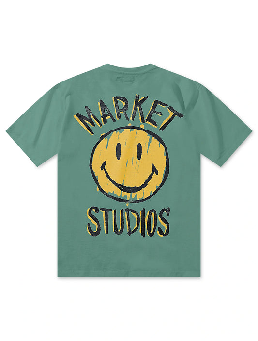 Market Studios Smiley Doodle Tee - Malachite Green
