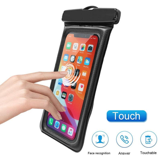 Universal Waterproof Phone Case Swim Bag For iPhone 11 13 Pro Max Water Sports Beach Pool Cover Universal Waterproof Phone Case Waterproof Phone Pouch for iPhone