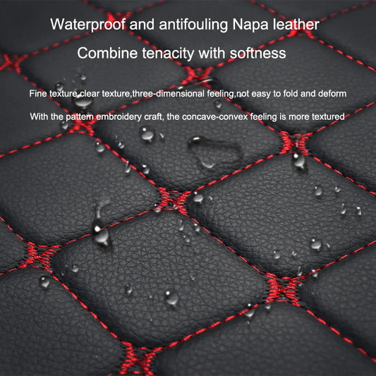 Universal Car Seat Covers Pu Leather Fashion Car Front and rear seat cushions Car Seat Protector Four Seasons Auto Accessories