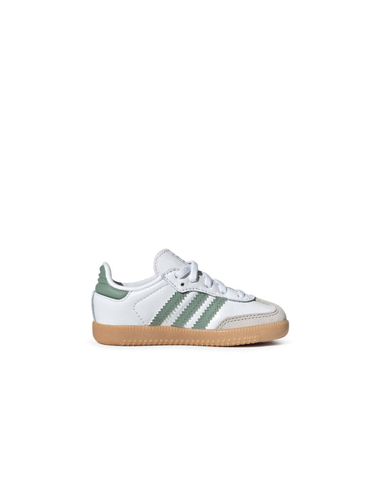 Adidas (TD) Samba - Cloud White/Green