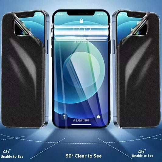 4pcs Anti Spy Privacy Soft Hydrogel Film For iPhone 13 12 11 14 Pro Max Mini X XR XS Max 6 14 7 8 Plus 12pro 13 Screen Protector Tempered Glass Screen Protector Guard for iPhone HD Clear Scratch Resistant Anti-Fingerprint Tempered Glass Film