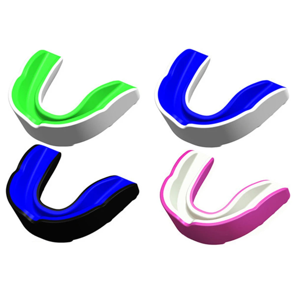 4 pieces; mouthguard suitable for long stick hockey, basketball, karate, martial arts, rugby, boxing, mixed martial arts