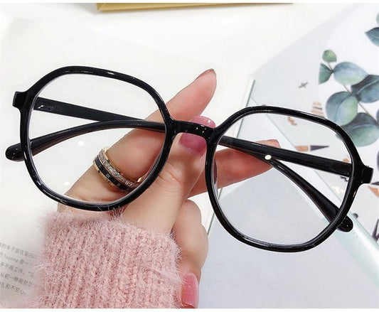 Anti-blue Light Women Men Reading Glasses Eyestrain Computer Reading TV Glasses Stylish Frame Anti Glasses Men And Women Retro Big Frame Myopia Eyeglasses Oversized Ladies Diopter Presbyopia Eyeglasses Frames +1.0 +1.5 +2.0 +2.5 +3.5 +4.0