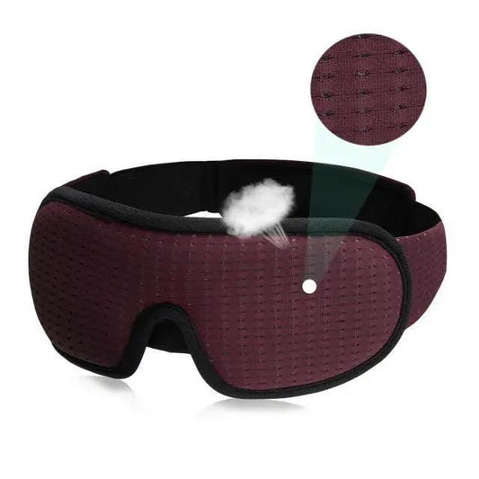 Black Soft Padded Sleeping Mask For Eyes Lightweight Blindfold Night Mask Modern Adjustable Super Smooth Eye Patch For Sleep
