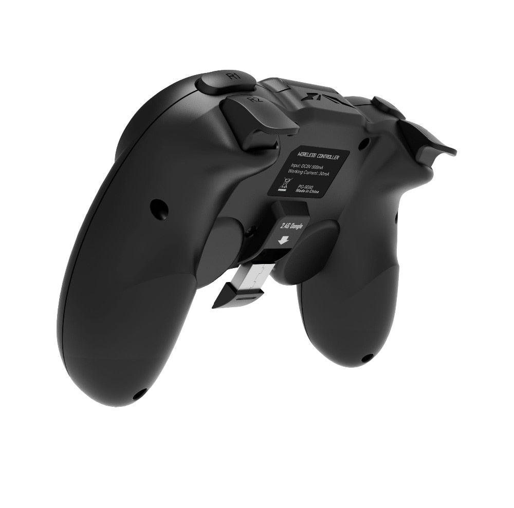 Black Solid Bluetooth Joystick Smartphone Trigger Gamepad Controller Compatible With TV PC Laptop