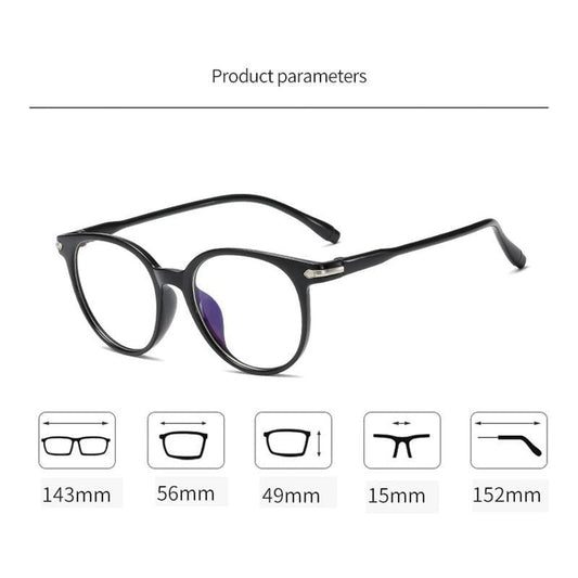Blue Light Blocking Computer Glasses Retro Clear Lens Eyeglasses Frame And Myopia Glasses Men Women Short Sight Eyewear Blue Coated Women Diopter Eyeglass0 -0.5 -1 -1.5 -2 -2.5 -3 -3.5 -4 -5 -6