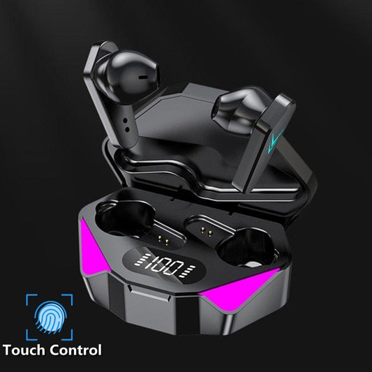 Bluetooth Game Headset Mobile Game 65ms Low Latency Chicken Winner True Wireless Earbuds with Mic Gaming Bluetooth Headphones Touch Control Eating Competitive Stereo Noise Reduction Earphones With Mic